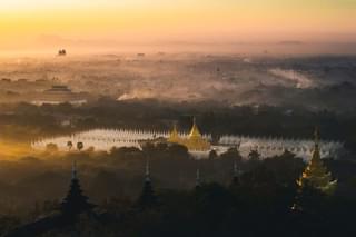 1000 white pagodas Mandalay Myanmar min