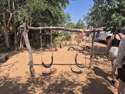 Tyre swing at Nakawa Community School in Zambia by Anna Campbell Tyre swing at Nakawa Community School in Zambia by Anna Campbell