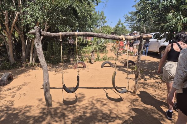 Tyre swing at Nakawa Community School in Zambia by Anna Campbell Tyre swing at Nakawa Community School in Zambia by Anna Campbell