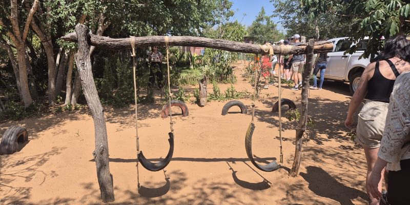 Tyre swing at Nakawa Community School in Zambia by Anna Campbell Tyre swing at Nakawa Community School in Zambia by Anna Campbell