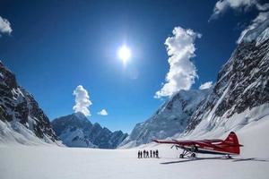 Glacier flight, Alaska