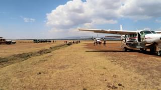Rush Hour At The Masai Mara Air Strip
