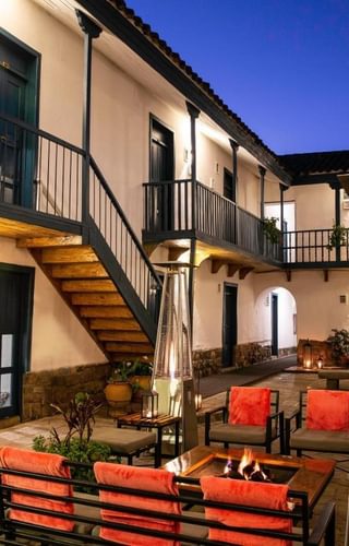 Abittare heated courtyard Abittare heated courtyard
