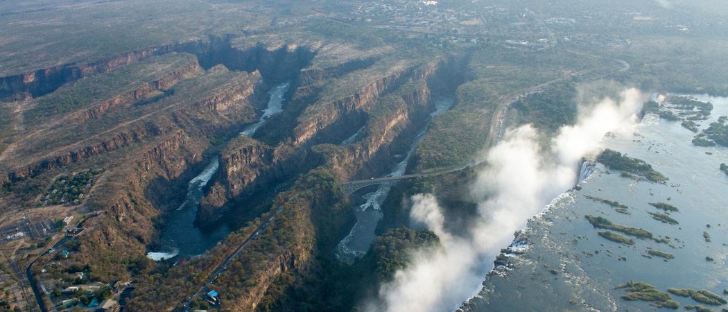 Aerial View of Victoria Falls