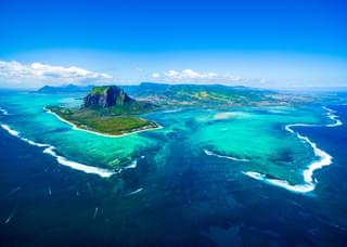 Aerial View Of  Le  Morne  Mauritius