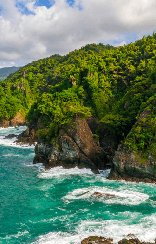 Aerial view of Tobago cays in St Vincent and the Grenadines canva pro