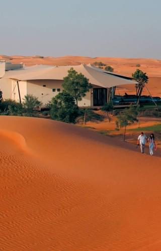 Al Maha Desert Resort Dune Walking