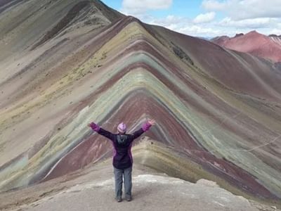 Amanda Rainbow Mountain Peru Amanda Rainbow Mountain Peru