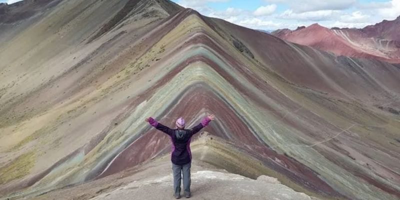 Amanda Rainbow Mountain Peru Amanda Rainbow Mountain Peru