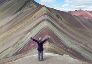 Amanda Rainbow Mountain Peru Amanda Rainbow Mountain Peru