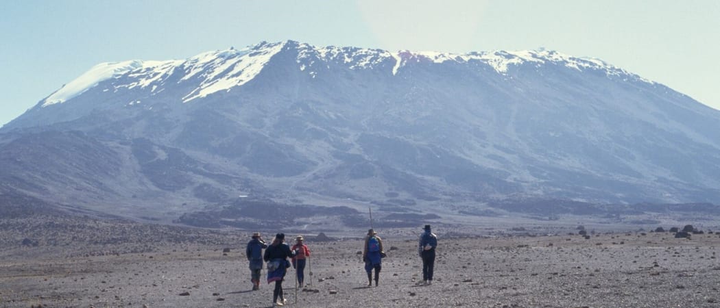 Approaching Kilimanjaro on foot Tanzania