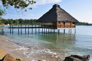 Beach hut Bocas del Toro Panama