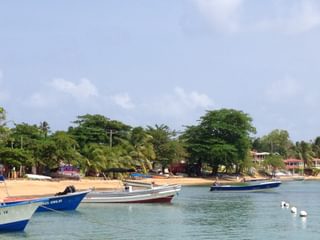 Boats tied up at the beach Nicaragua Boats tied up at the beach Nicaragua