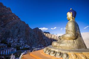 Buddha Statue At  Hemis