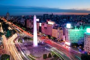 Buenos Aires Obelisk at night Argentina Canva Pro
