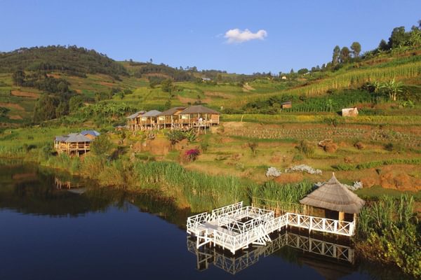 Bunyonyi Rock Resort From Lake Bunyonyi Rock Resort From Lake