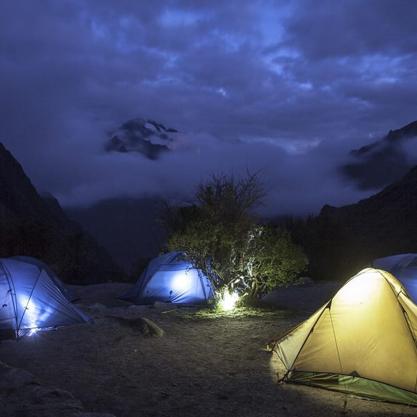 Campsite at night Inca Trail Peru
