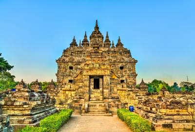 Candi Plaosan temple at Prambana Indonesia