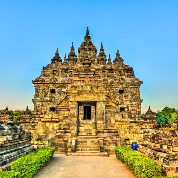 Candi Plaosan temple at Prambana Indonesia