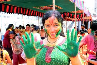 Celebrations of Holi Festival with colours Visakhapatnam India min Celebrations of Holi Festival with colours Visakhapatnam India min