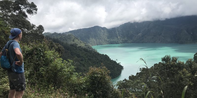 Charlie at Ngozi Crater Lake Charlie at Ngozi Crater Lake
