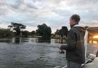 Charlie Fishing On The Zambezi Thorntree River Lodge