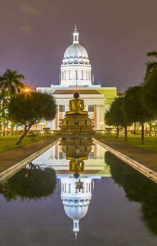 Colombo Town Hall At Night