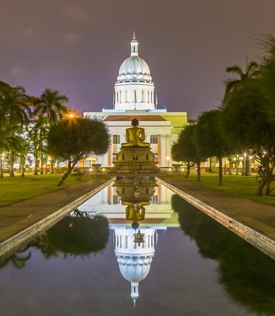 Colombo Town Hall At Night