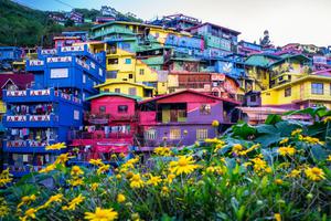 Colourful houses of Baguio Philippines