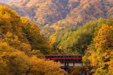 Commuter train in Fukushima Japan Commuter train in Fukushima Japan