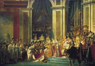 Coronation of Napoleon painted by Jacque Louis David