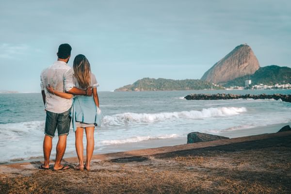 Couple on beach in Rio de Janeiro Brazil Canva Pro Couple on beach in Rio de Janeiro Brazil Canva Pro