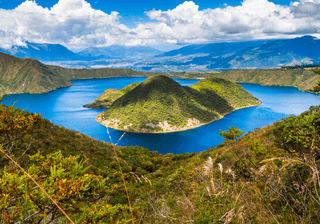 Cuicocha beautiful blue lagoon Canva Pro Cuicocha beautiful blue lagoon Canva Pro