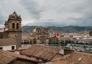 Cusco plaza rooftops
