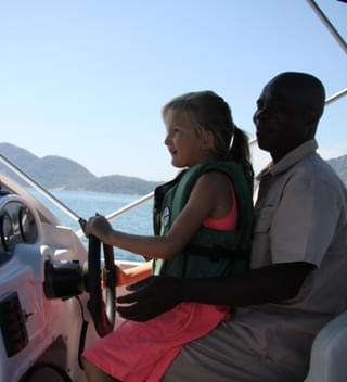Driving The Pumulani Boat