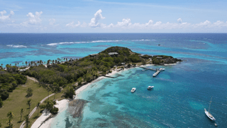 Drone shot of Petit St Vincent Canva Pro Drone shot of Petit St Vincent Canva Pro