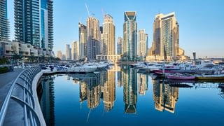 Dubai marina skyline in United Arab Emirates canva pro Dubai marina skyline in United Arab Emirates canva pro