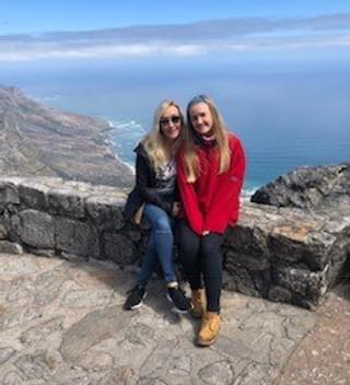 Emily And Tess On Top Of Table Mountain