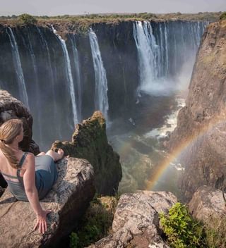 Enjoying The View At Victoria Falls Comp Enjoying The View At Victoria Falls Comp