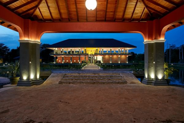 Evening View Of The Hotel At See Rock Kings Domain Evening View Of The Hotel At See Rock Kings Domain