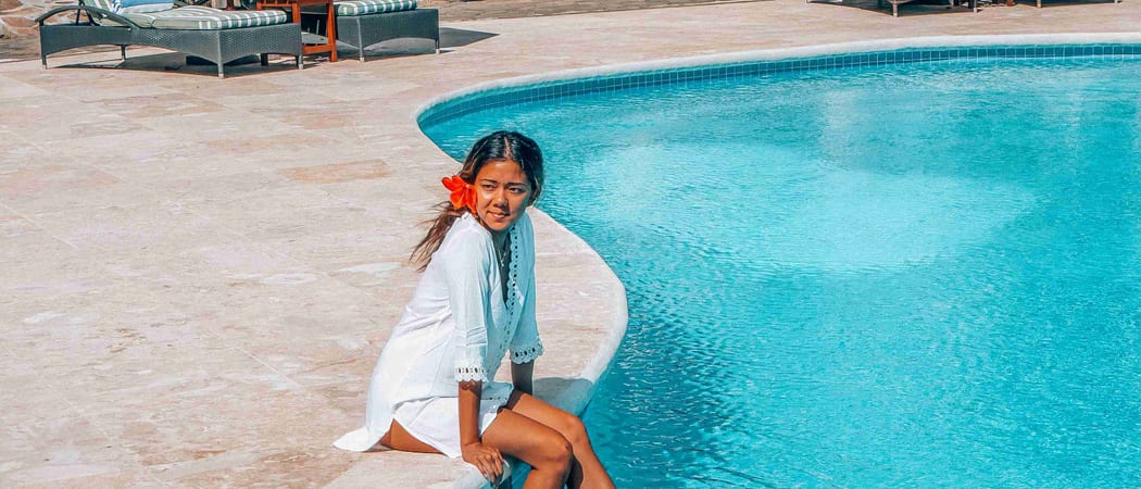 Family of Bequia Beach Hotel Pool