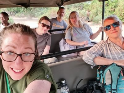 Far and Wild crew on Safari at Kafunta Three Rivers South Luangwa Zambia Far and Wild crew on Safari at Kafunta Three Rivers South Luangwa Zambia