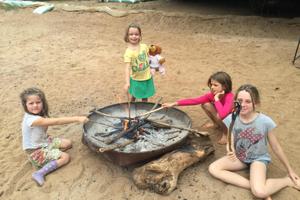 Fire Pit Time At Manyara Green Camp