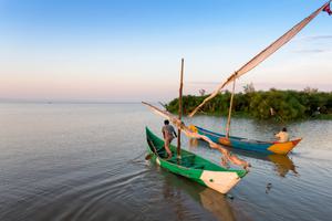 Fishermen On Lake Victoria In Uganda