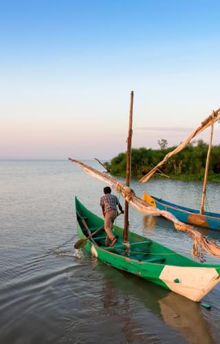 Fishermen On Lake Victoria In Uganda