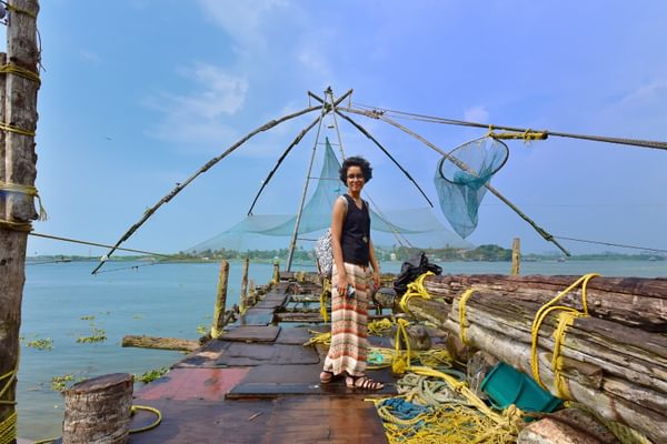 Fishing Chinese Style In Cochin Fishing Chinese Style In Cochin