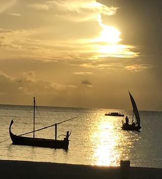 Gili Lankanfushi Beach At Sunset