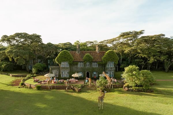 Giraffe Manor aerial view Kenya Giraffe Manor aerial view Kenya
