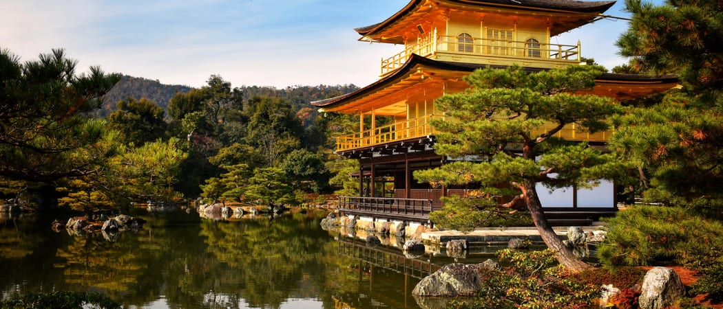 Gold Temple Buddha Buddhism Shinto Kinkakuji Temple Japan min 1