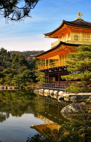 Gold Temple Buddha Buddhism Shinto Kinkakuji Temple Japan min 1